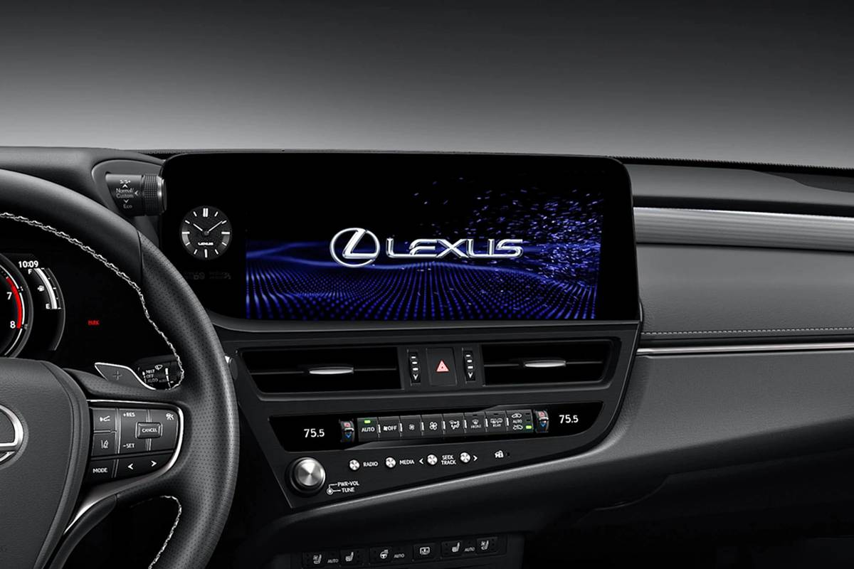 lexus es 350 f sport 2022 oem 02 center stack display  front row  interior  touchscreen jpg