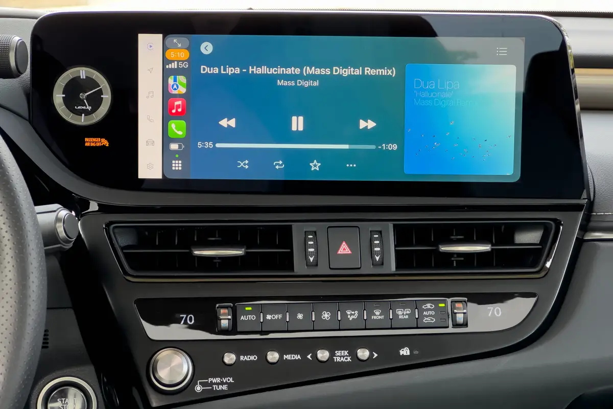 lexus es 350 f sport black 2025 24 interior center stack display scaled jpg