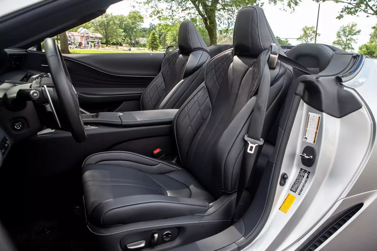 lexus lc 500 convertible 2021 16 front row  interior  seats jpg
