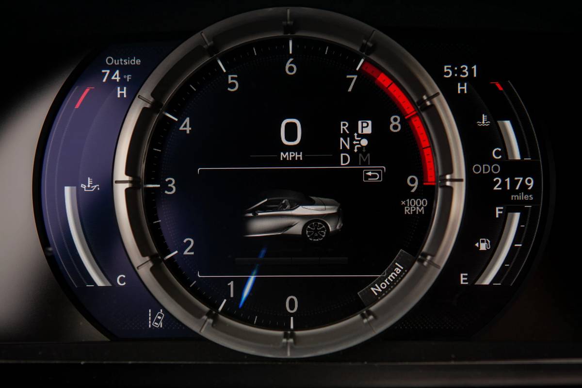 lexus lc 500 convertible 2021 28 front row  instrument panel  interior jpg