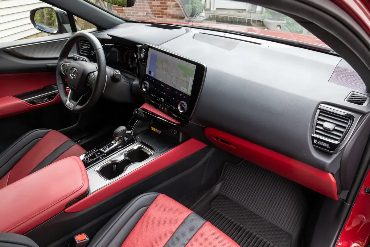 lexus nx 350h f sport 2026 15 interior front row jpg