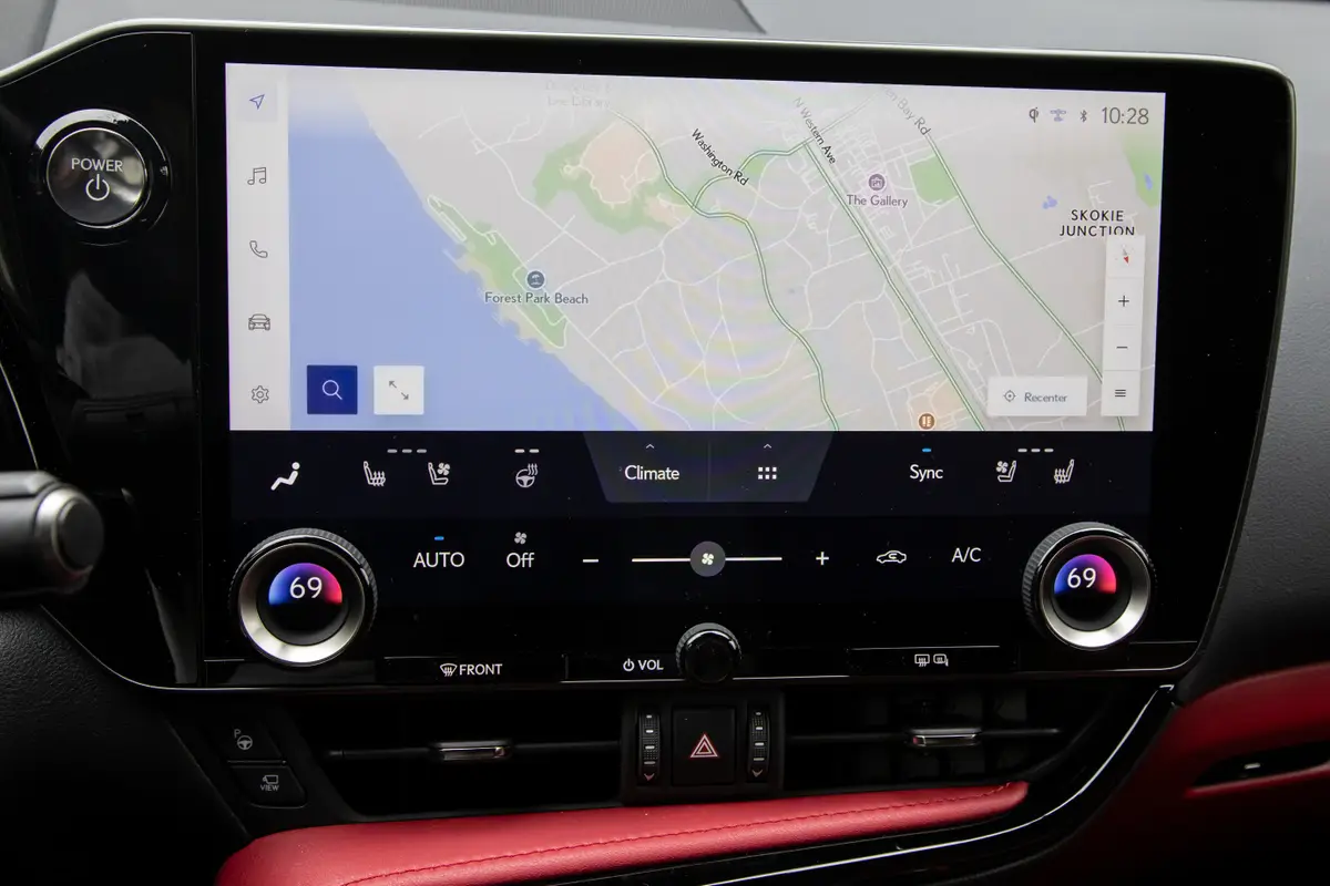 lexus nx 350h f sport 2026 31 interior center stack display jpg