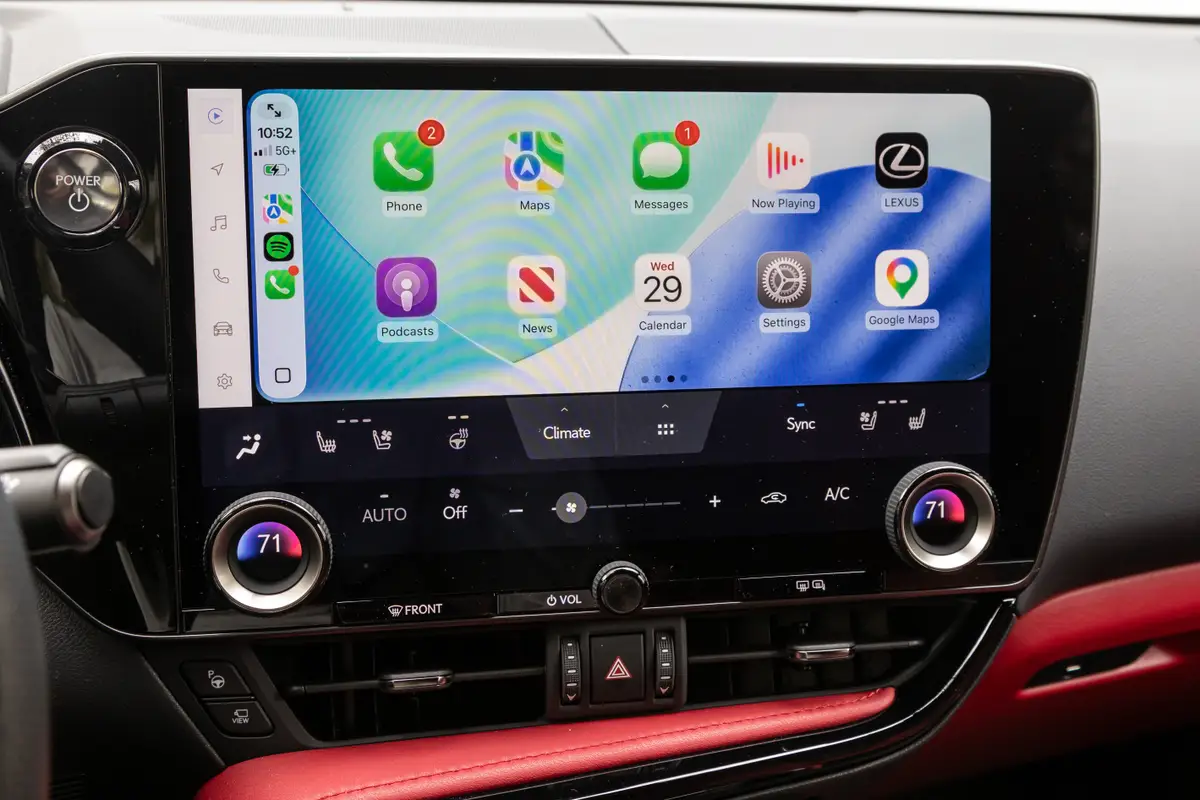lexus nx 350h f sport 2026 32 interior center stack display jpg