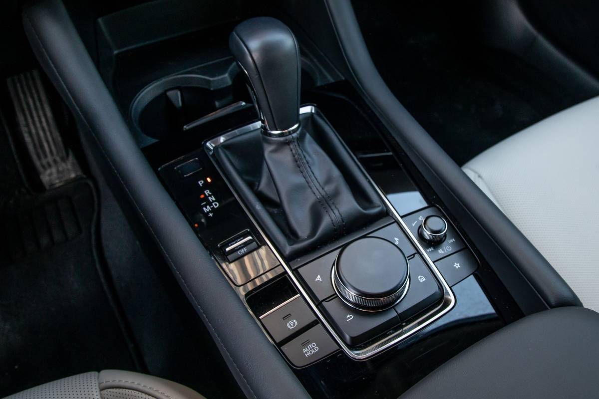 mazda 3 2020 10 center console  controls  front row  gearshift  interior jpg