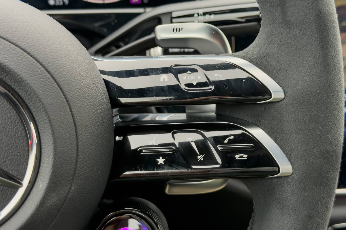 mercedes amg e63 wagon 2026 29 interior steering wheel controls scaled jpg