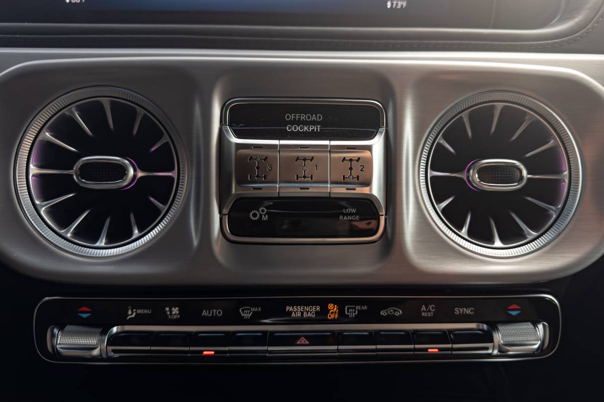 mercedes amg g63 2025 36 interior center console controls scaled jpg