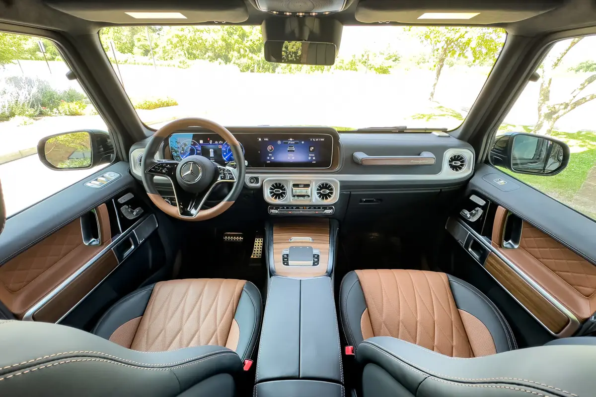 mercedes benz g580 with eq technology 2025 15 interior front row scaled jpg