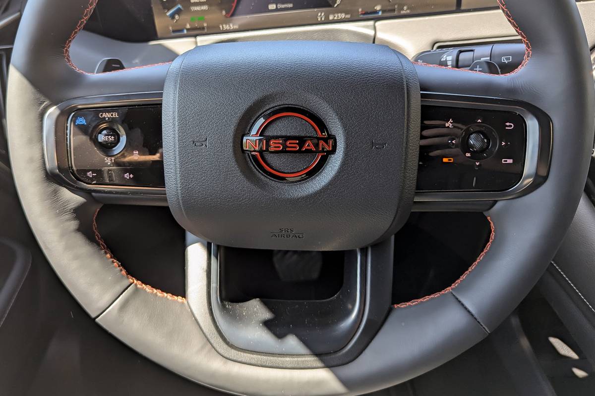 nissan armada pro 4x 2025 19 interior steering wheel jpg