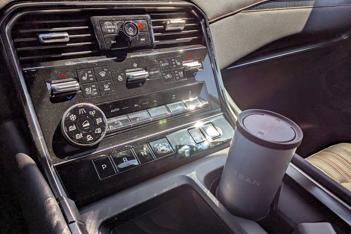 nissan armada pro 4x 2025 27 interior gearshift jpg