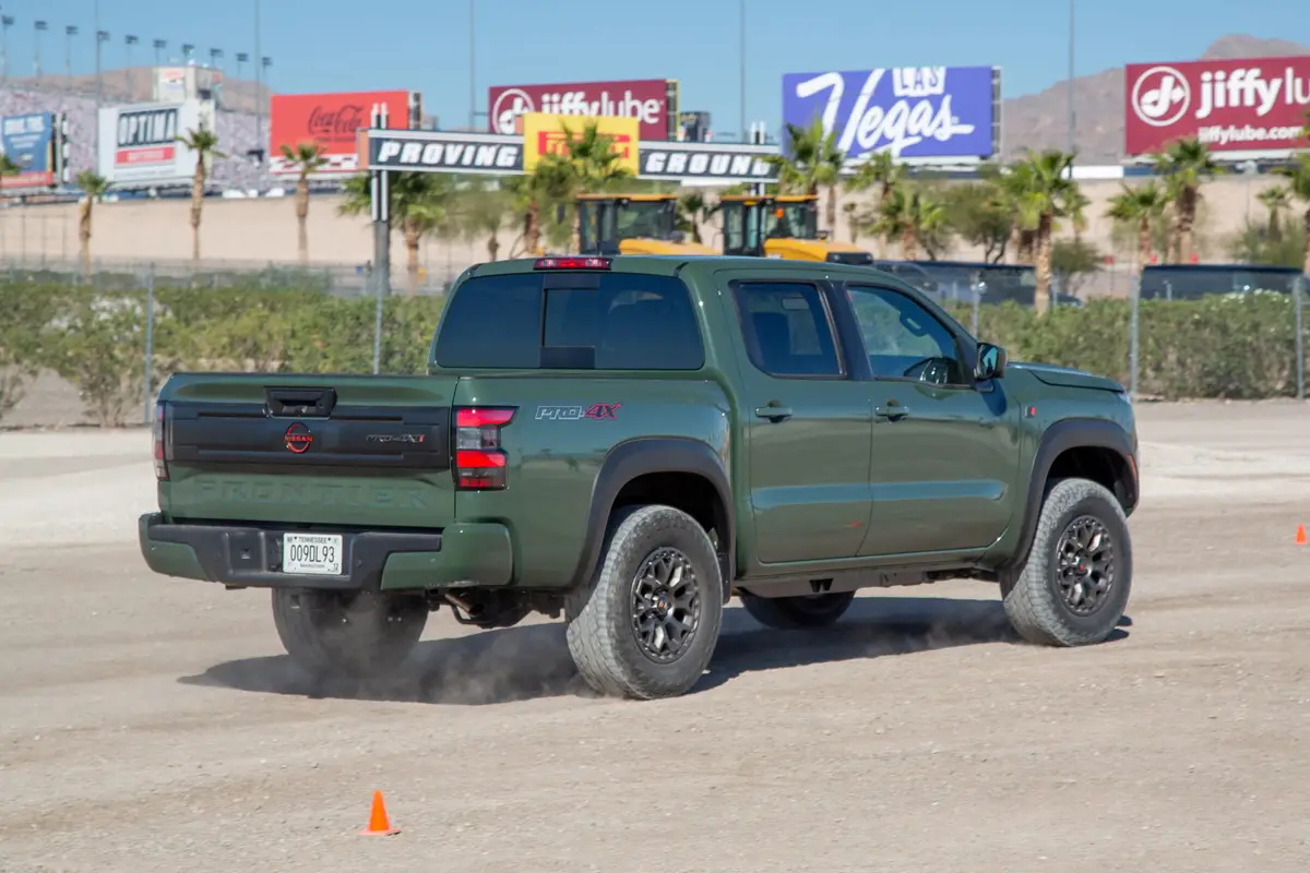 nissan frontier pro 4x r 2026 25 exterior offroad rear angle scaled jpg