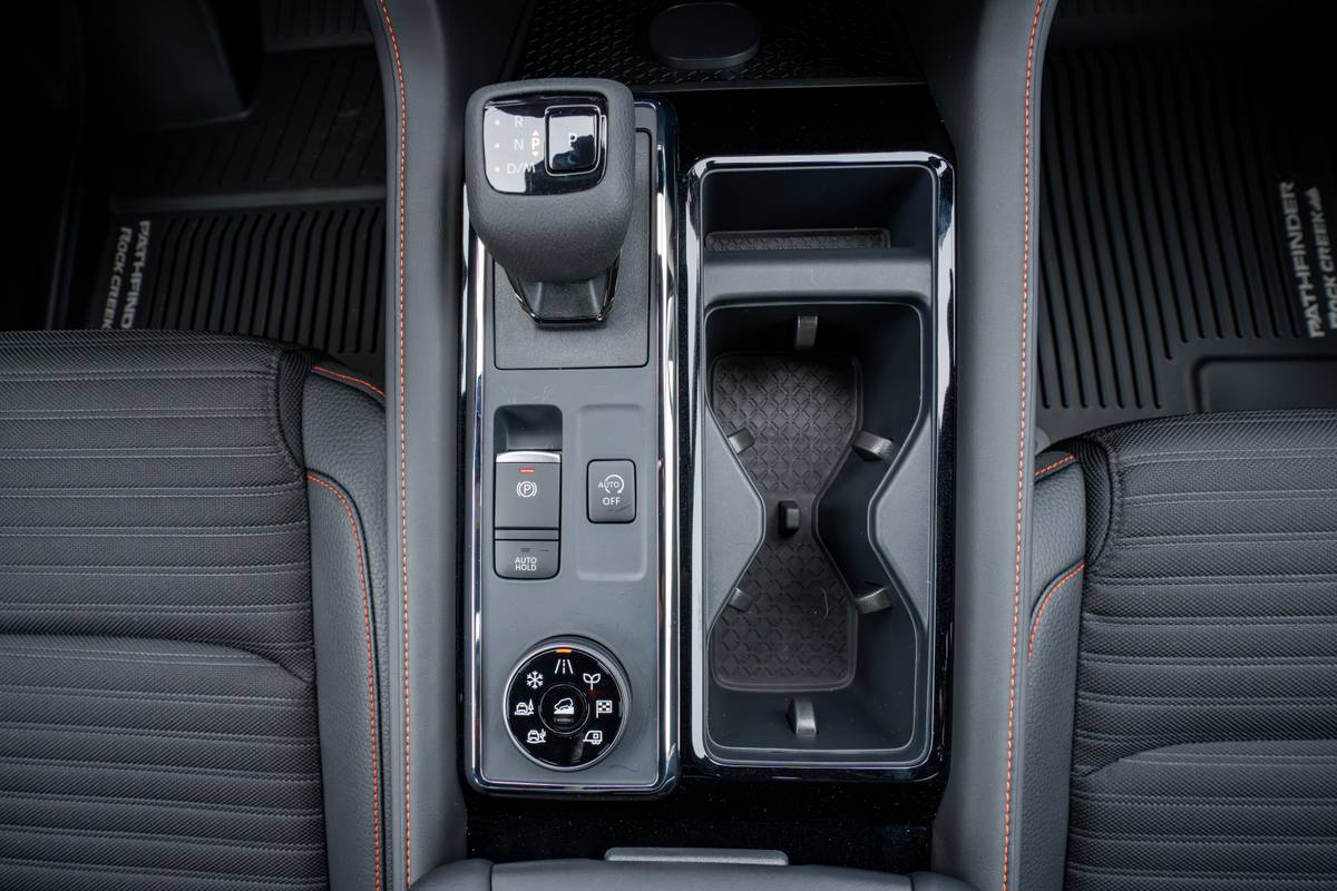 nissan pathfinder rock creek 2026 20 interior gear stalk jpg