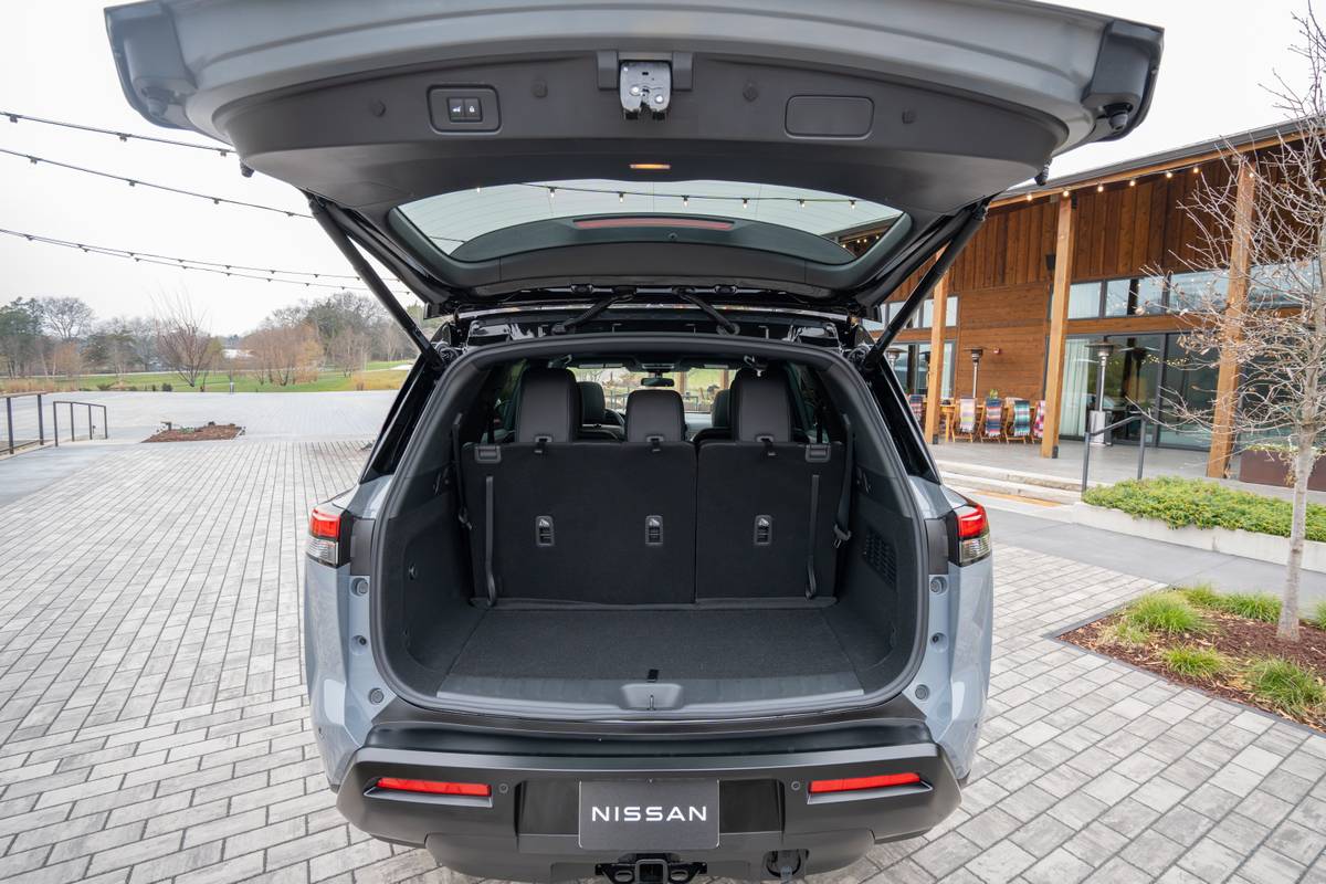 nissan pathfinder rock creek 2026 24 interior cargo wide jpg