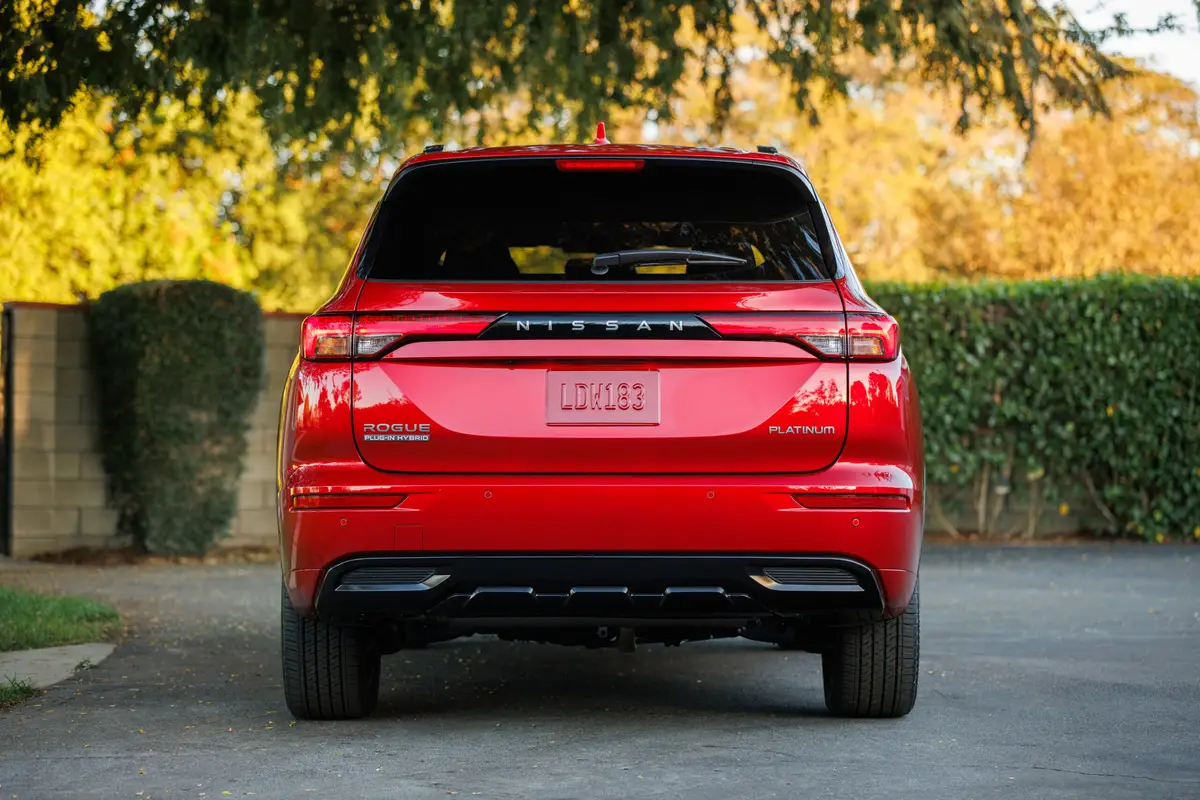 nissan rogue plug In hybrid 2026 09 exterior rear oem scaled jpg