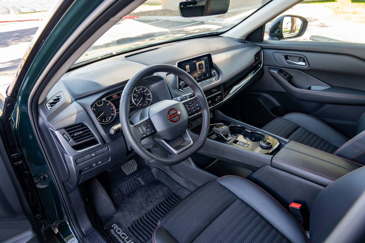 nissan rogue rock creek awd 2026 16 interior front row scaled jpg