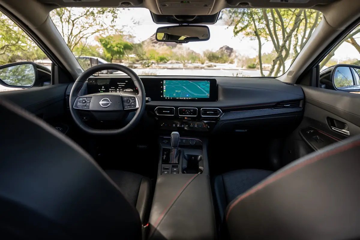 nissan sentra sr 2026 14 interior front row scaled jpg