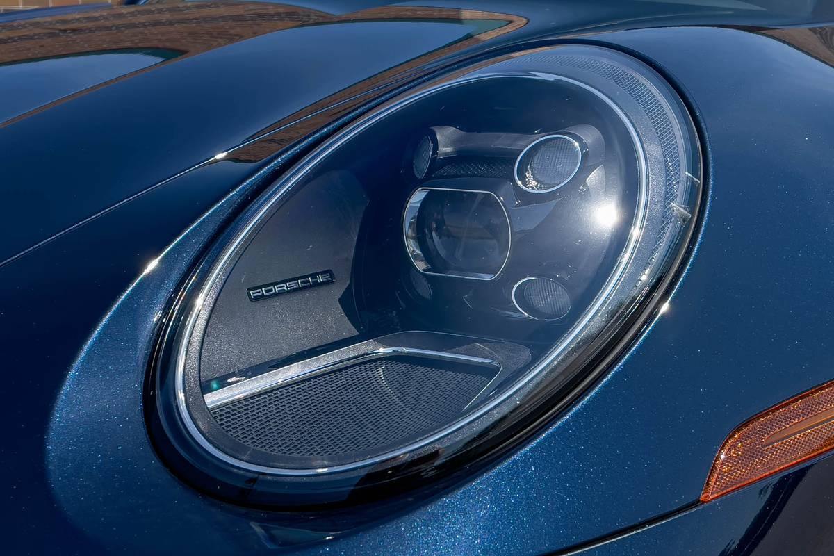 porsche 911 turbo 2021 05 blue exterior front headlight jpg