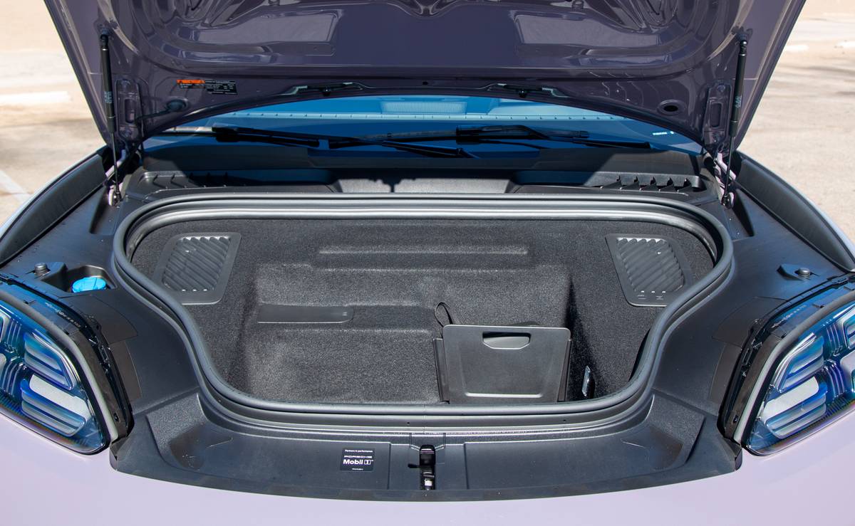 porsche macan electric 2026 07 interior frunk jpg