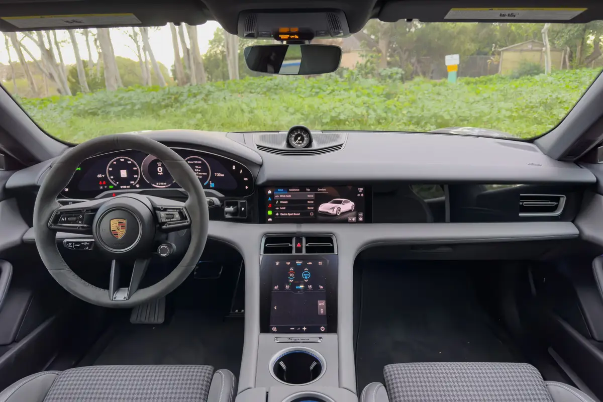 porsche taycan 4 2025 14 interior front row jpg