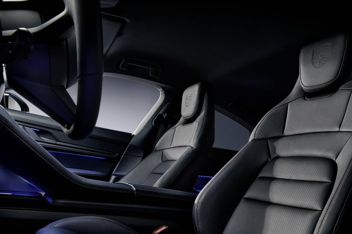 porsche taycan black edition 2026 interior oem 05 jpg