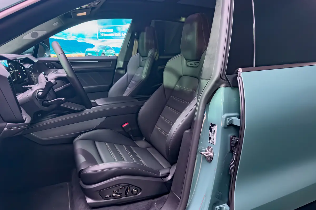 porshe cayenne electric 2026 17 interior front row 1 jpg