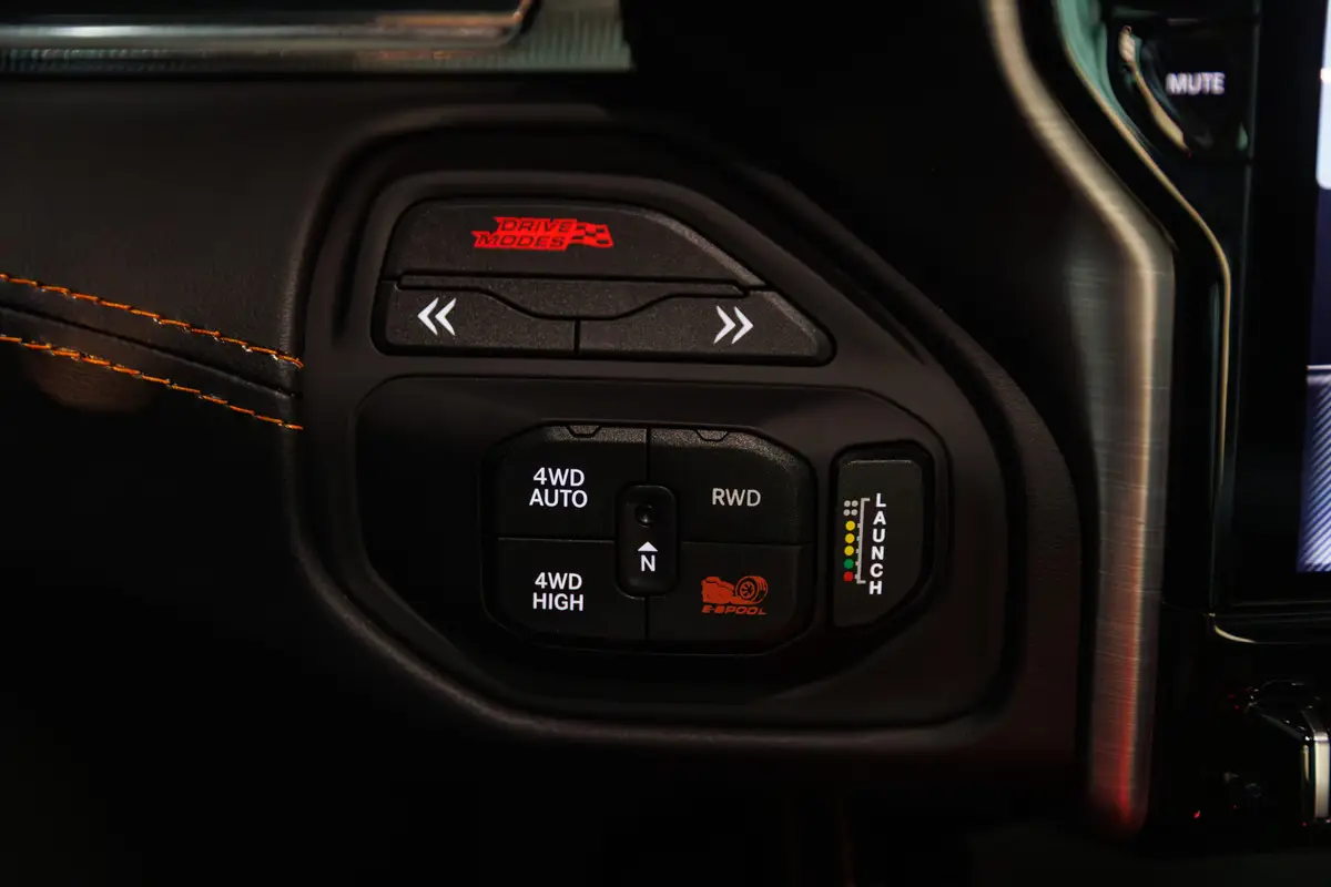 ram 1500 rumble bee srt 2027 24 interior dashboard controls scaled jpg