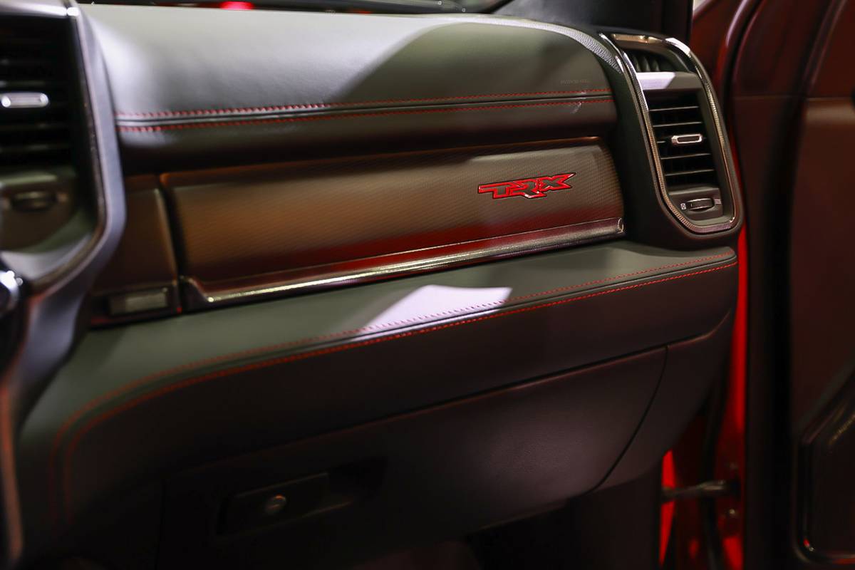 ram 1500 srt trx 2027 24 interior dashboard badge jpg