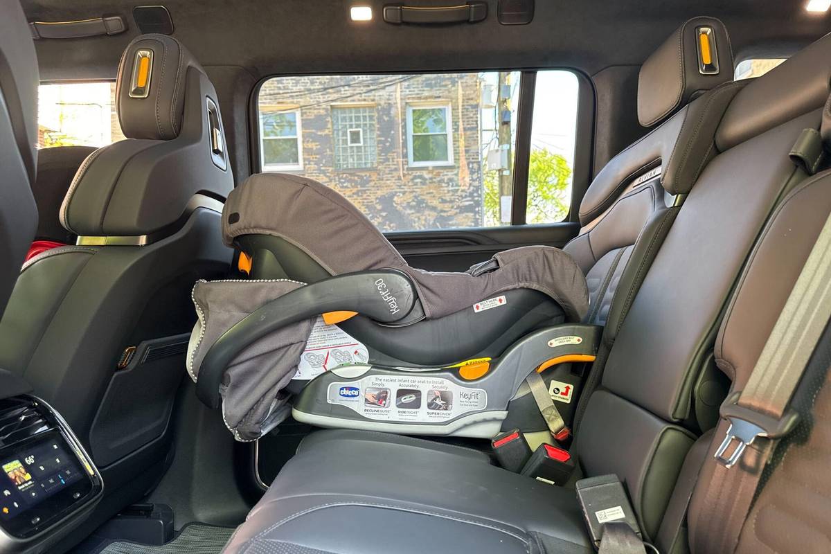 How Do Car Seats Fit in a 2024 Rivian R1S? | Cars.com