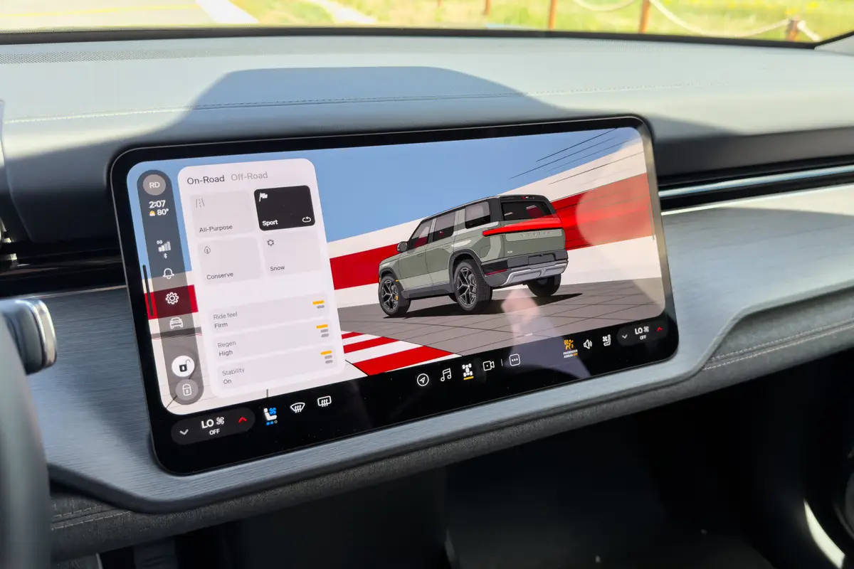 rivian r2 performance launch edition 2027 28 interior center stack display scaled jpg