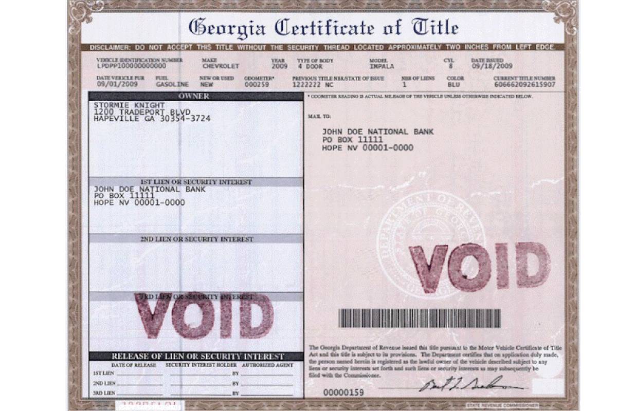 Does A Georgia Title Have To Be Notarized