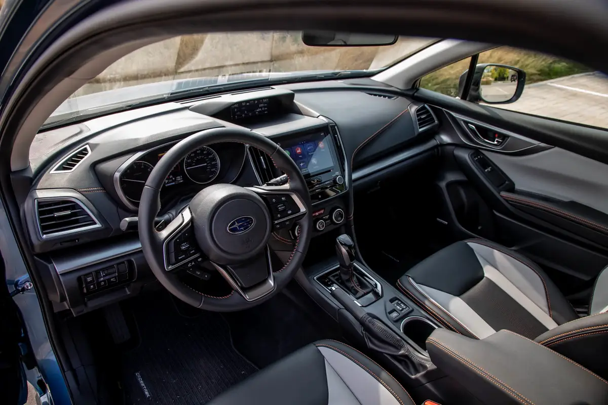 subaru crosstrek 2021 19 cockpit shot  dashboard  front row  interior jpg