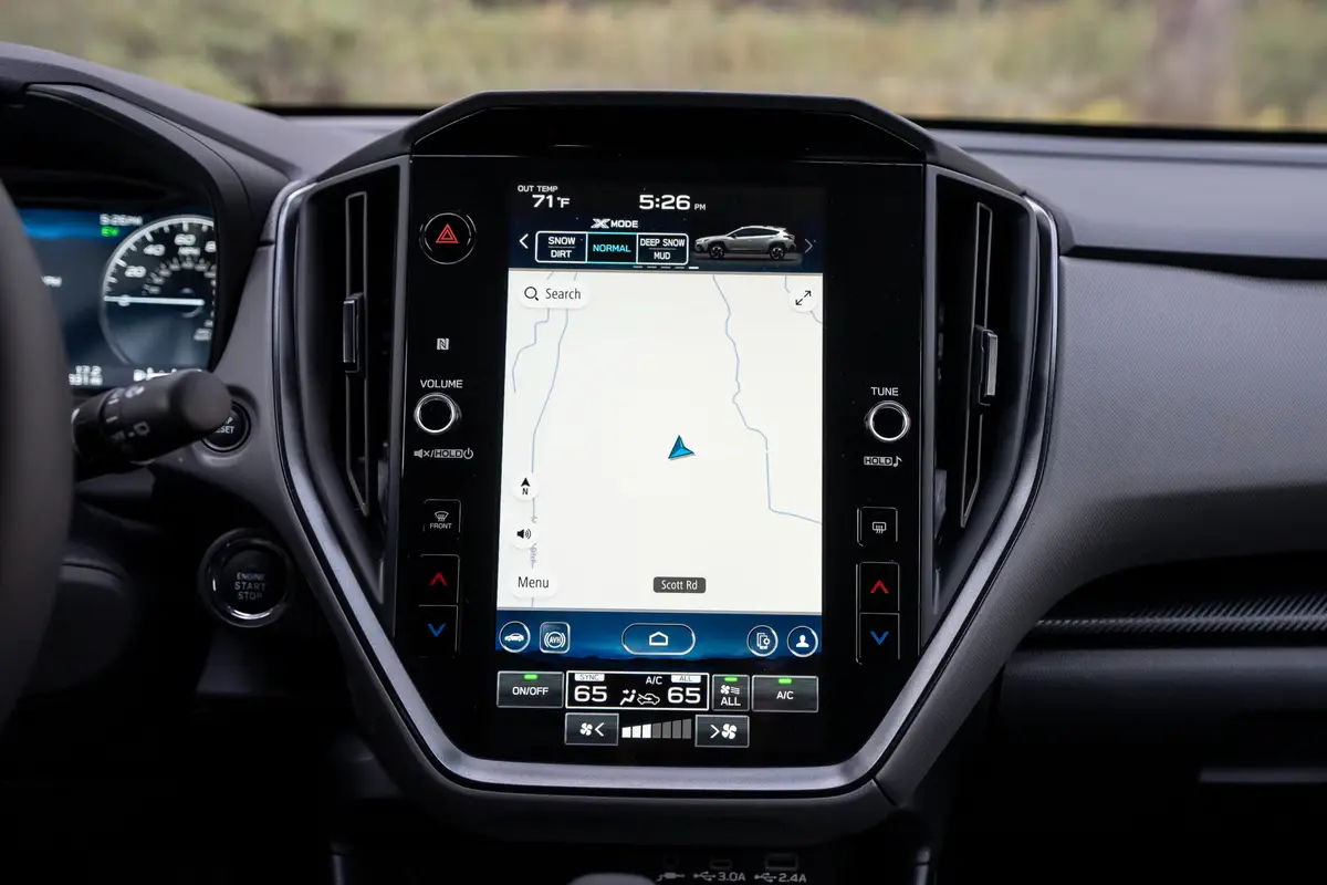 subaru crosstrek hybrid 2026 41 interior center stack display scaled jpg