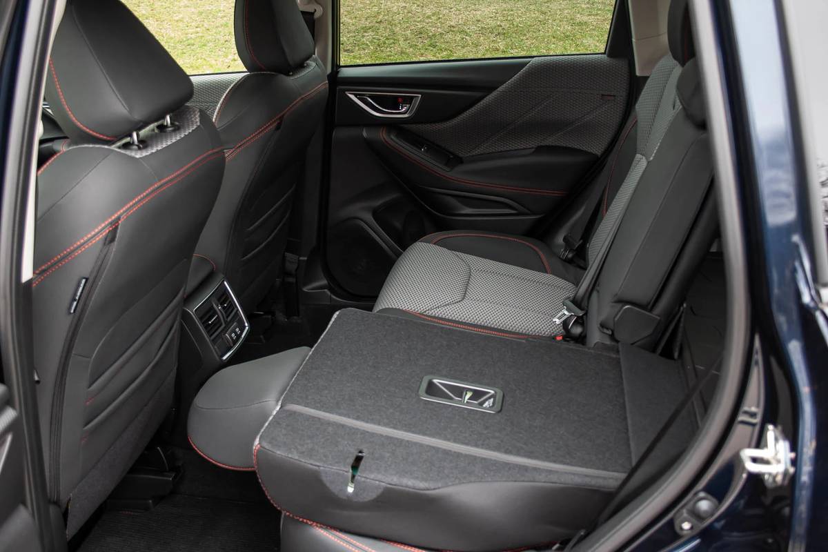 subaru forester sport 2021  22 backseat  folding seats  interior jpg