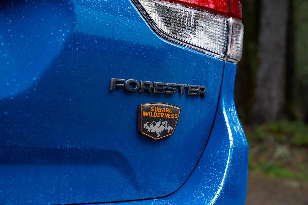 subaru forester wilderness 2022 oem 21 blue exterior model emblem rear jpg