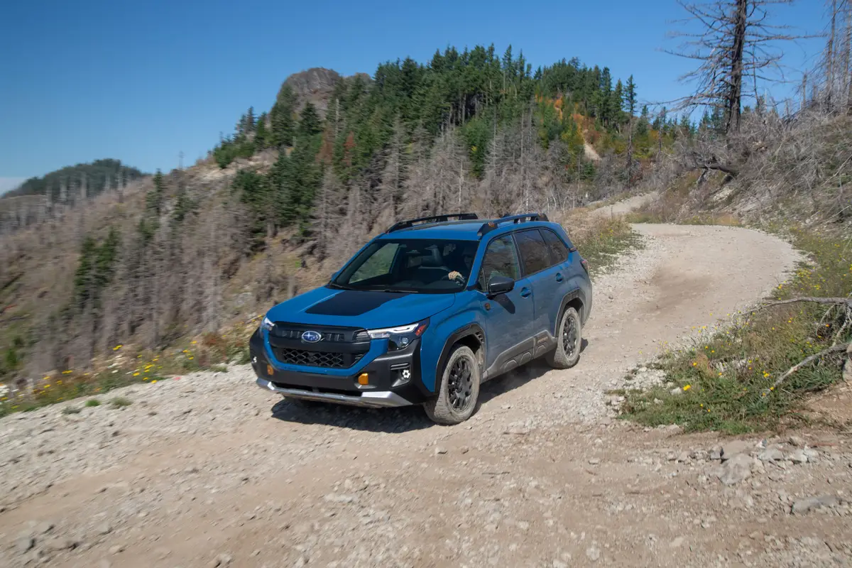 subaru forester wilderness 2026 01 exterior offroad front angle scaled jpg