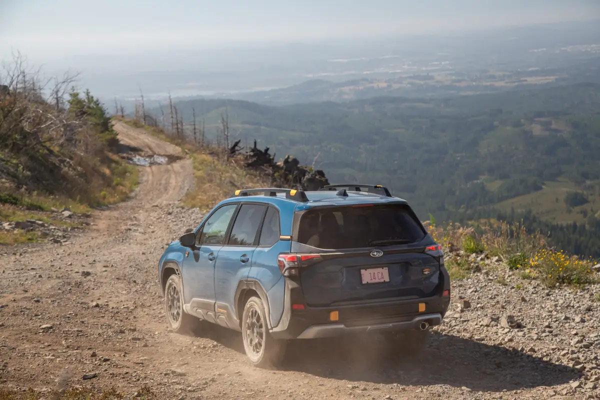 subaru forester wilderness 2026 02 exterior offroad rear angle scaled jpg