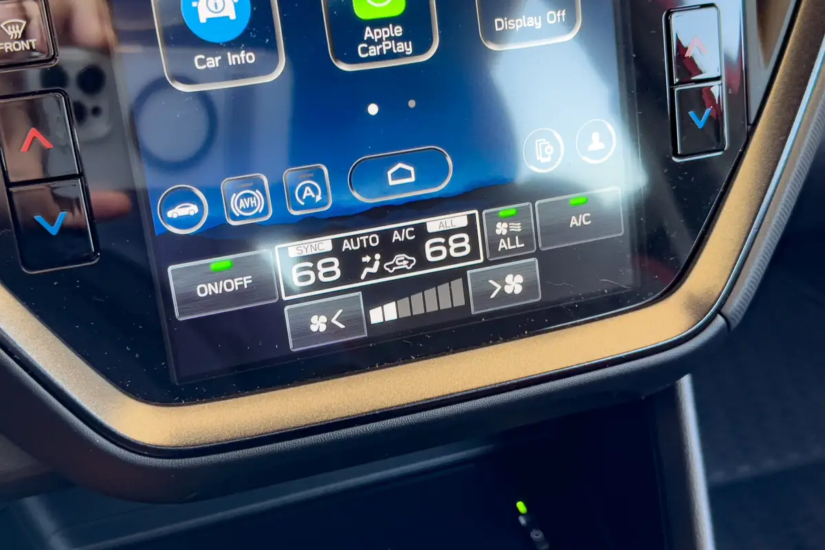 subaru impreza rs 2025 22 interior climate control scaled jpg