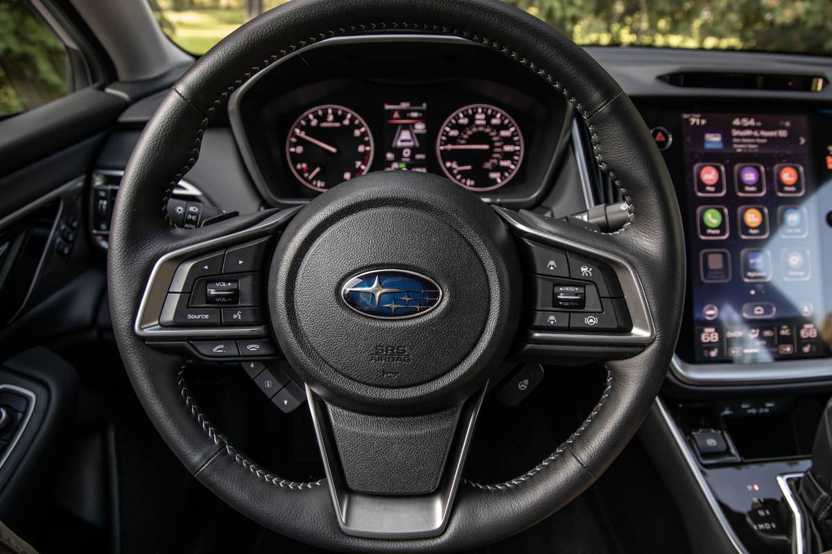 subaru legacy 2020 21 front row  interior  steering wheel jpg