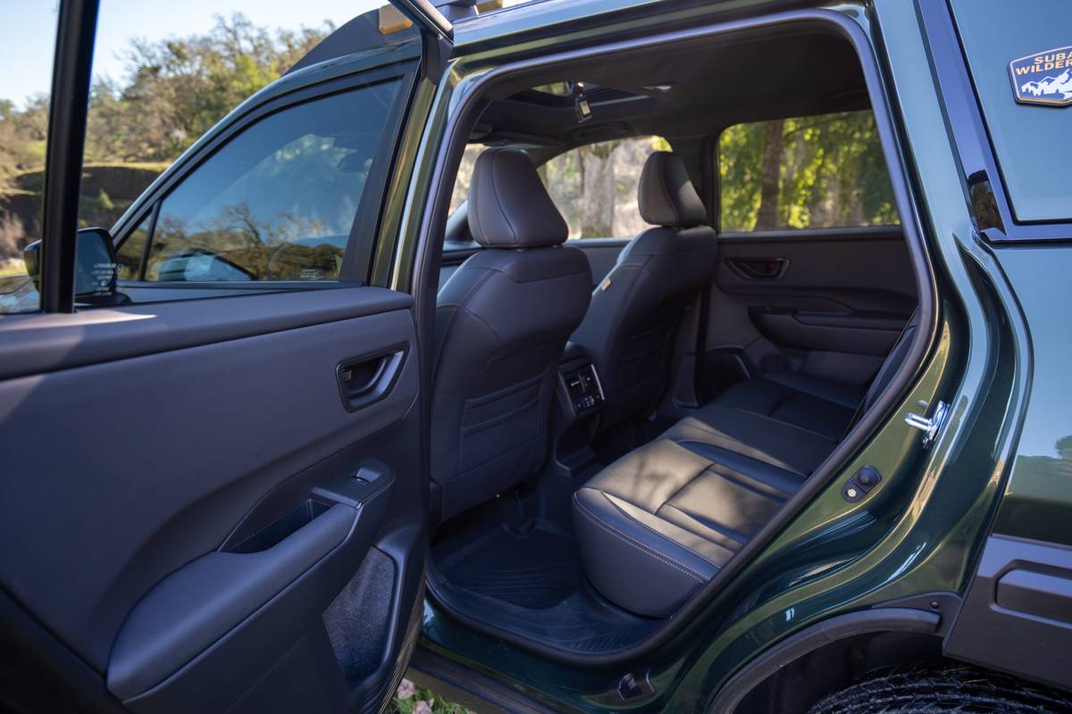 subaru outback wilderness review 2026 25 interior second row scaled jpg