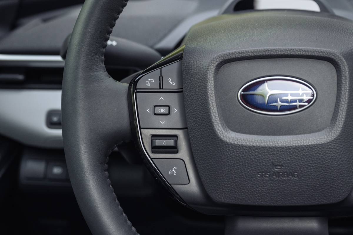 subaru solterra 2026 21 interior steering wheel controls jpg