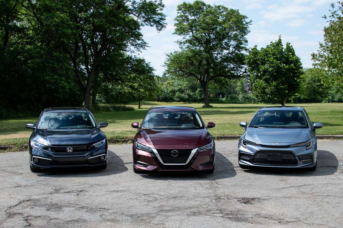 2020 Compact Sedan Challenge Video: Honda Civic Vs. Nissan Sentra 