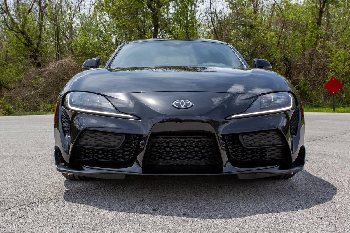 toyota gr supra 2 0 2021 04 black exterior front jpg