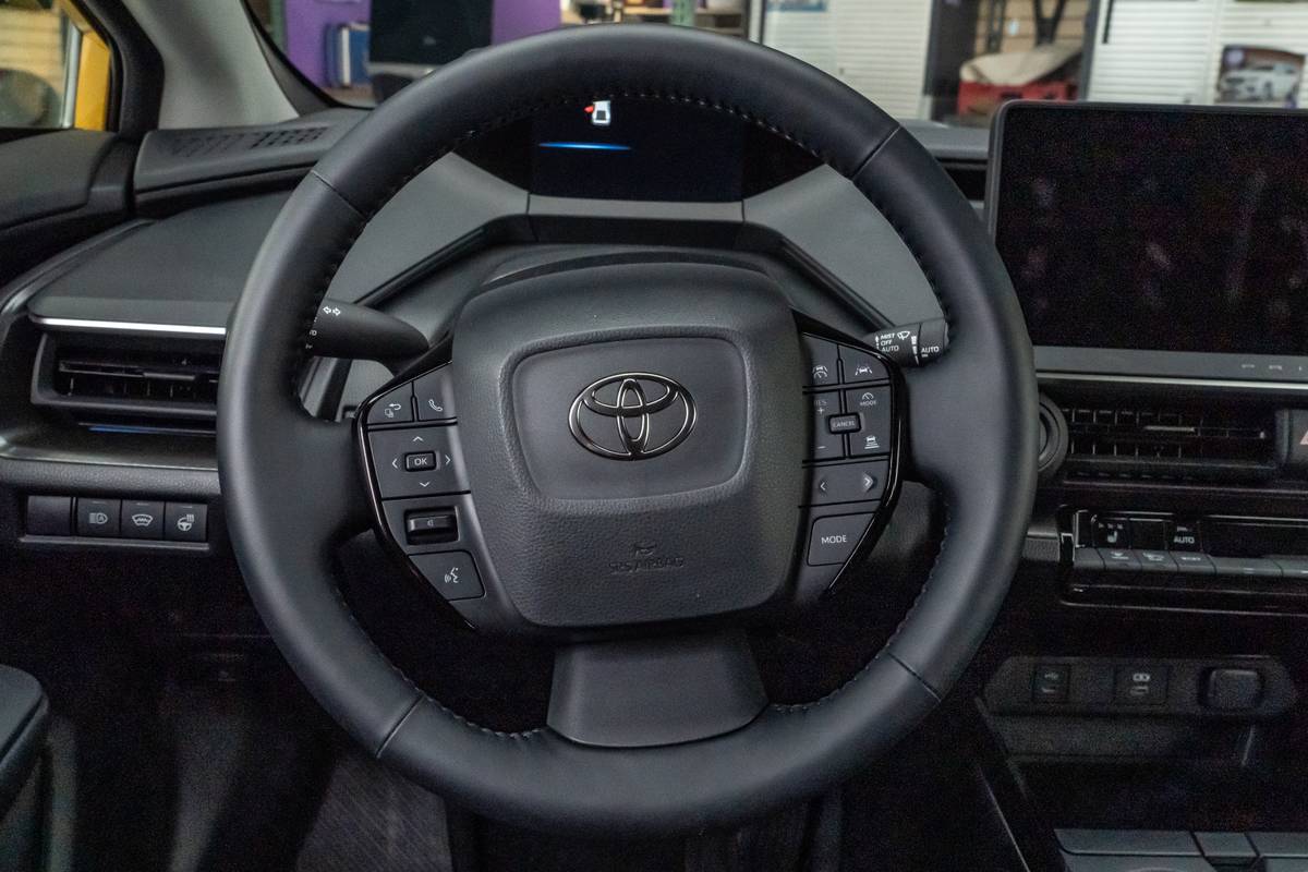 toyota prius nightshade 2025 16 interior steering wheel jpg
