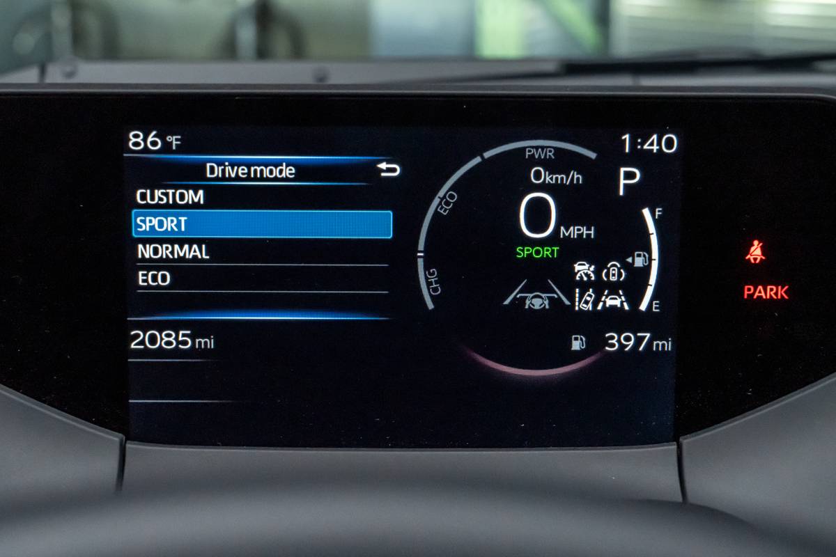 toyota prius nightshade 2025 21 interior instrument panel jpg