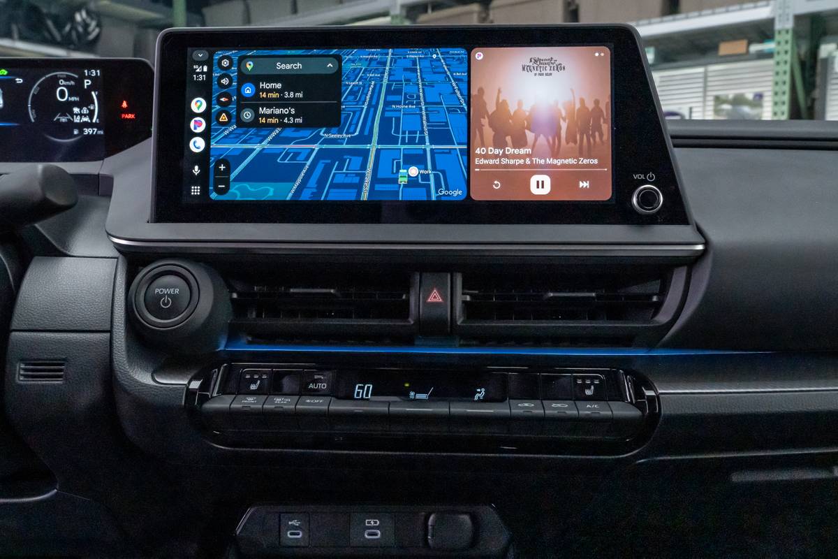 toyota prius nightshade 2025 23 interior center stack display jpg
