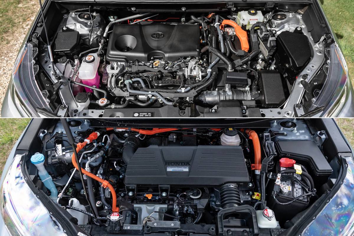 2021 Honda CR-V VTi L AWD v Toyota RAV4 GXL Hybrid comparison - Drive