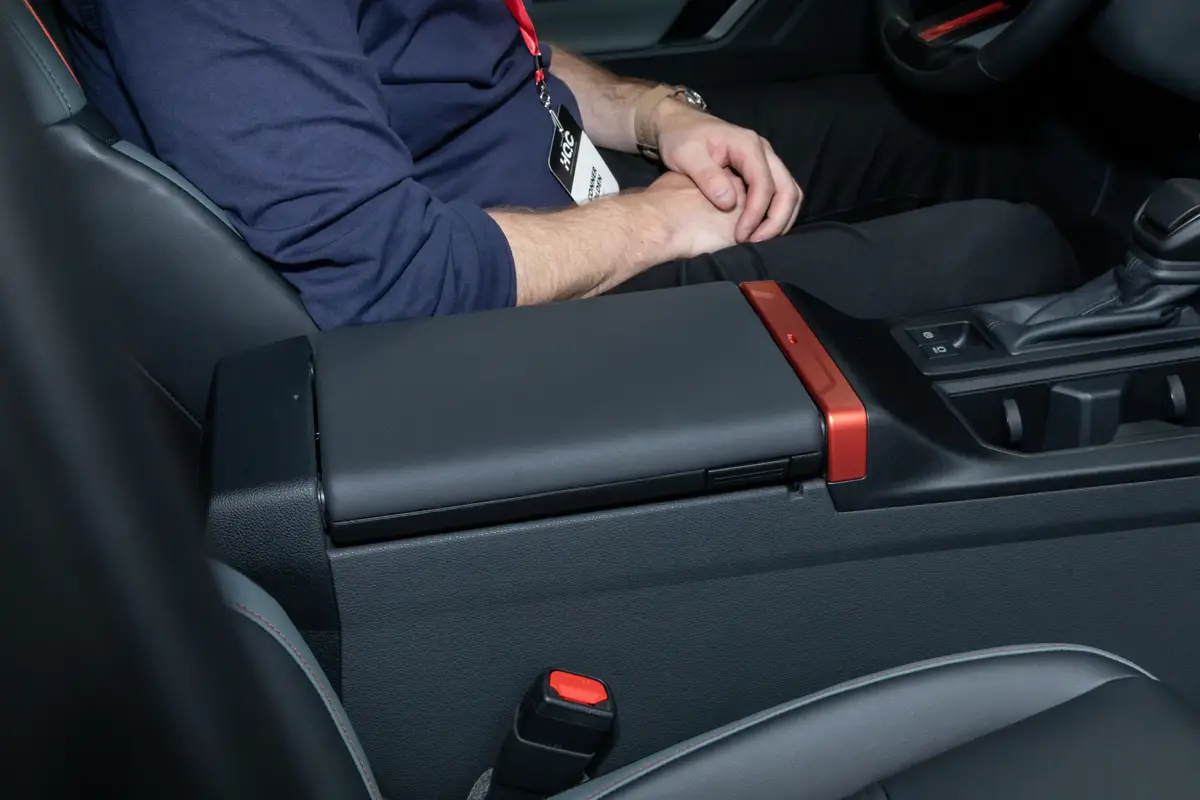 toyota rav4 woodland 2026 122 interior center console cargo jpg