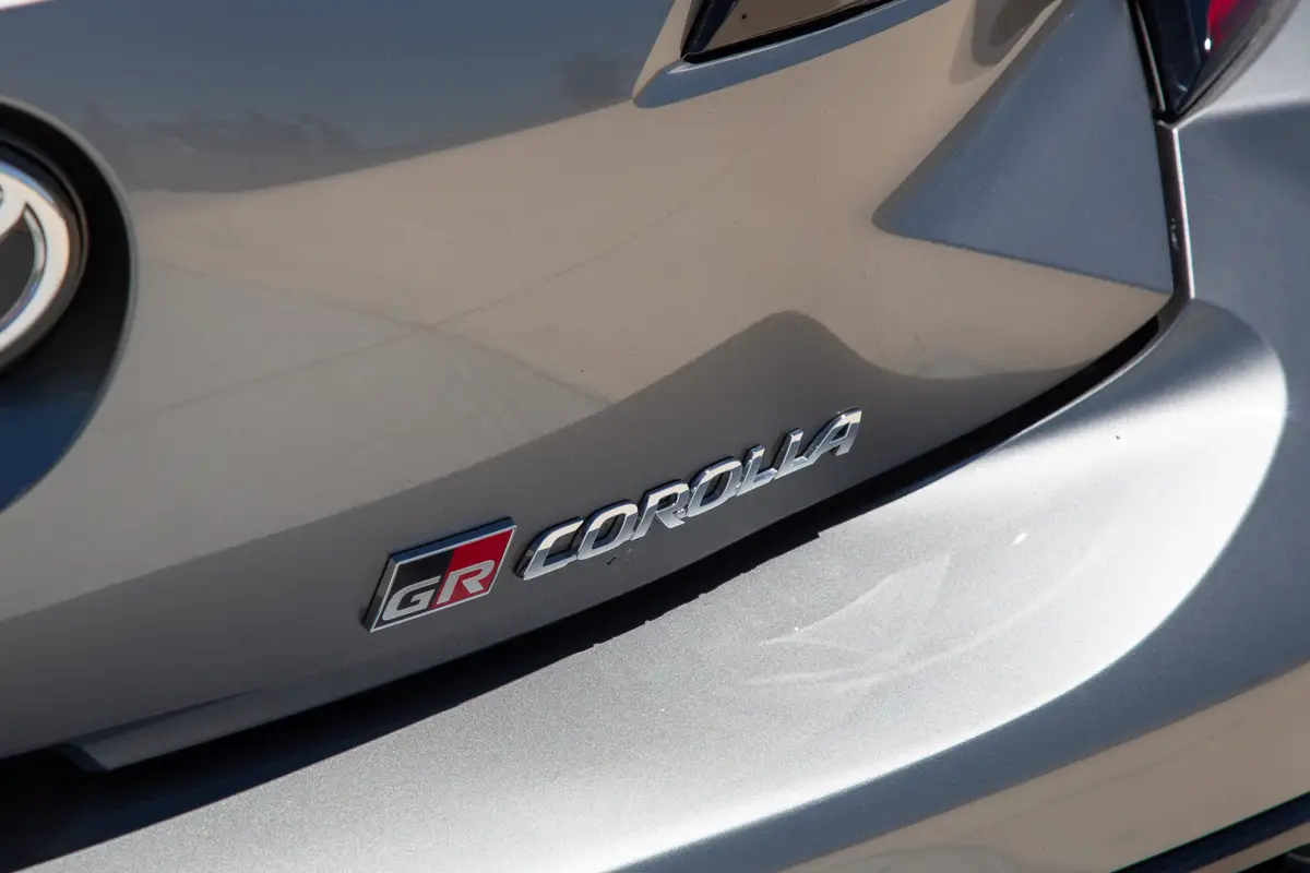 toyota toyota corolla gr 2025 09 exterior rear badge silver scaled jpg