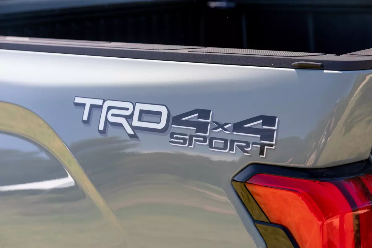 toyota tundra sr5 trd sport 2022 05 badge exterior silver truck scaled jpg