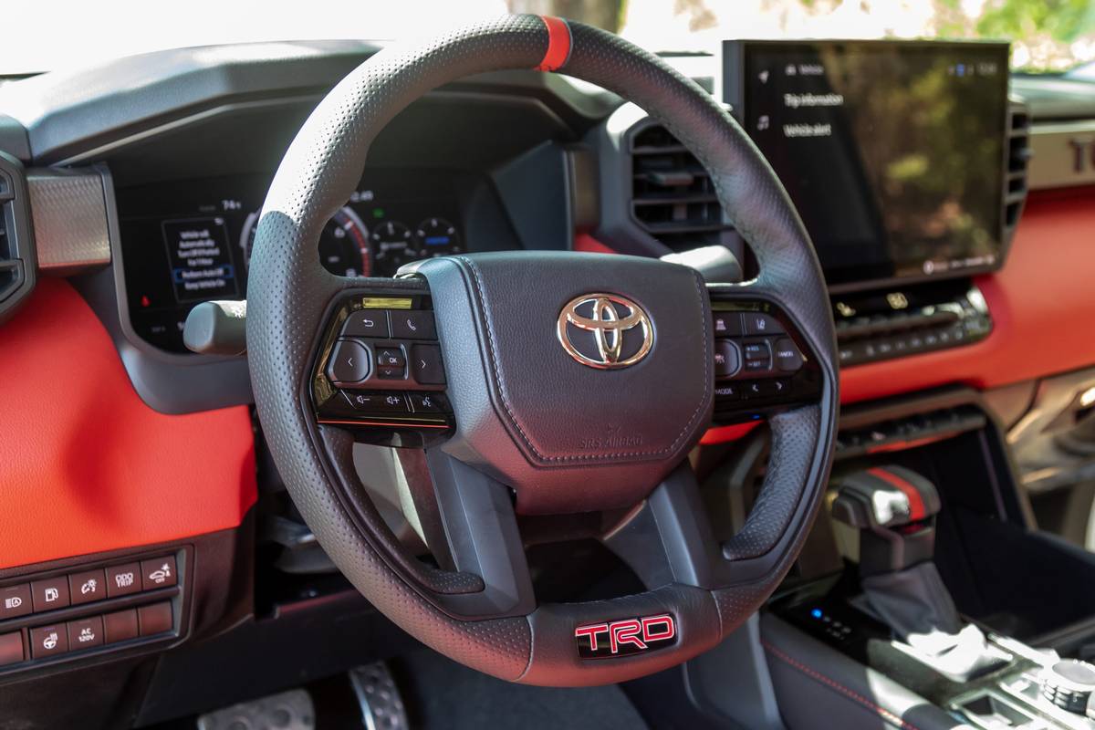 toyota tundra trd pro i force max 2022 10 interior steering wheel truck scaled jpg