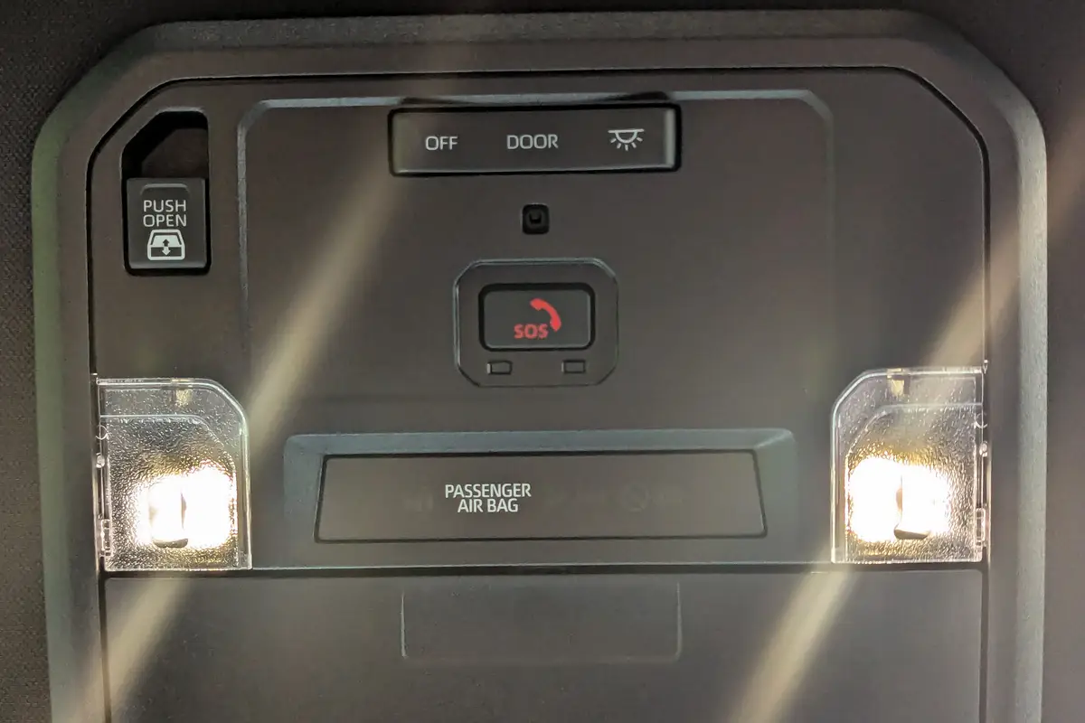 toyota tundra trd rally 2025 27 interior overhead controls scaled jpg